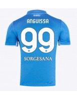 Moške Nogometnih dresov SSC Napoli Frank Anguissa #99 Domači 2024-25 Kratki rokavi